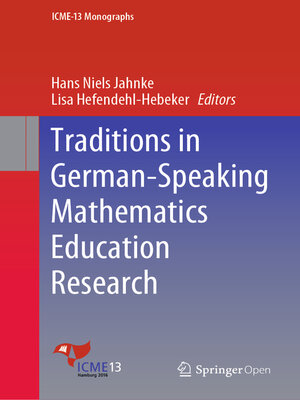 cover image of Traditions in German-Speaking Mathematics Education Research
